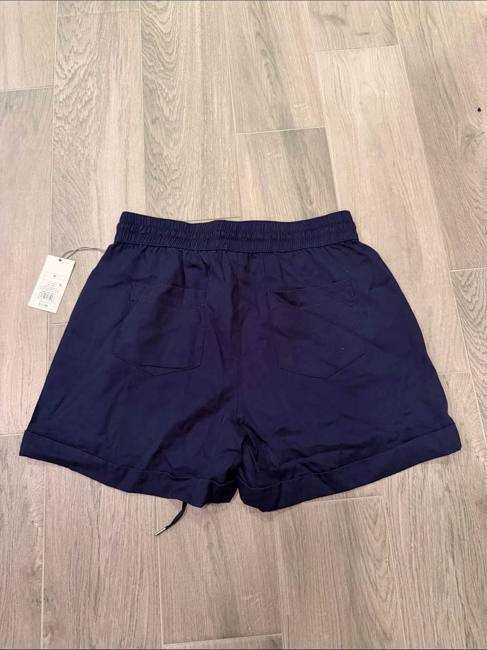 NWT A new day Women’s Navy Drawstring Waist Shorts Size M